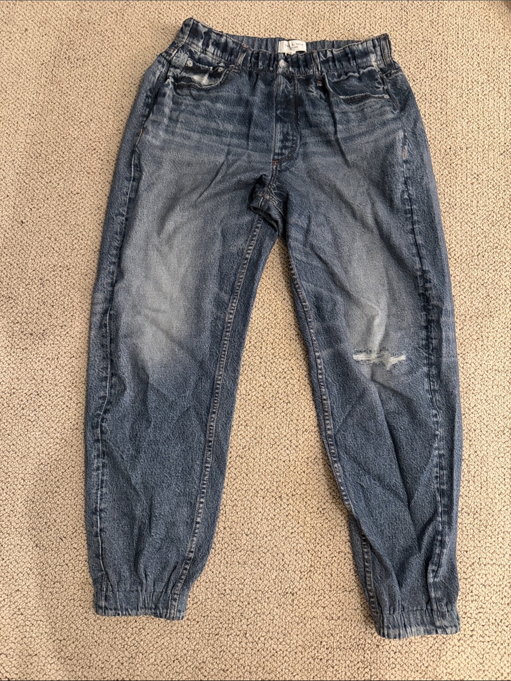 rag & bone Miramar Elastic Waistband Joggers - Blue